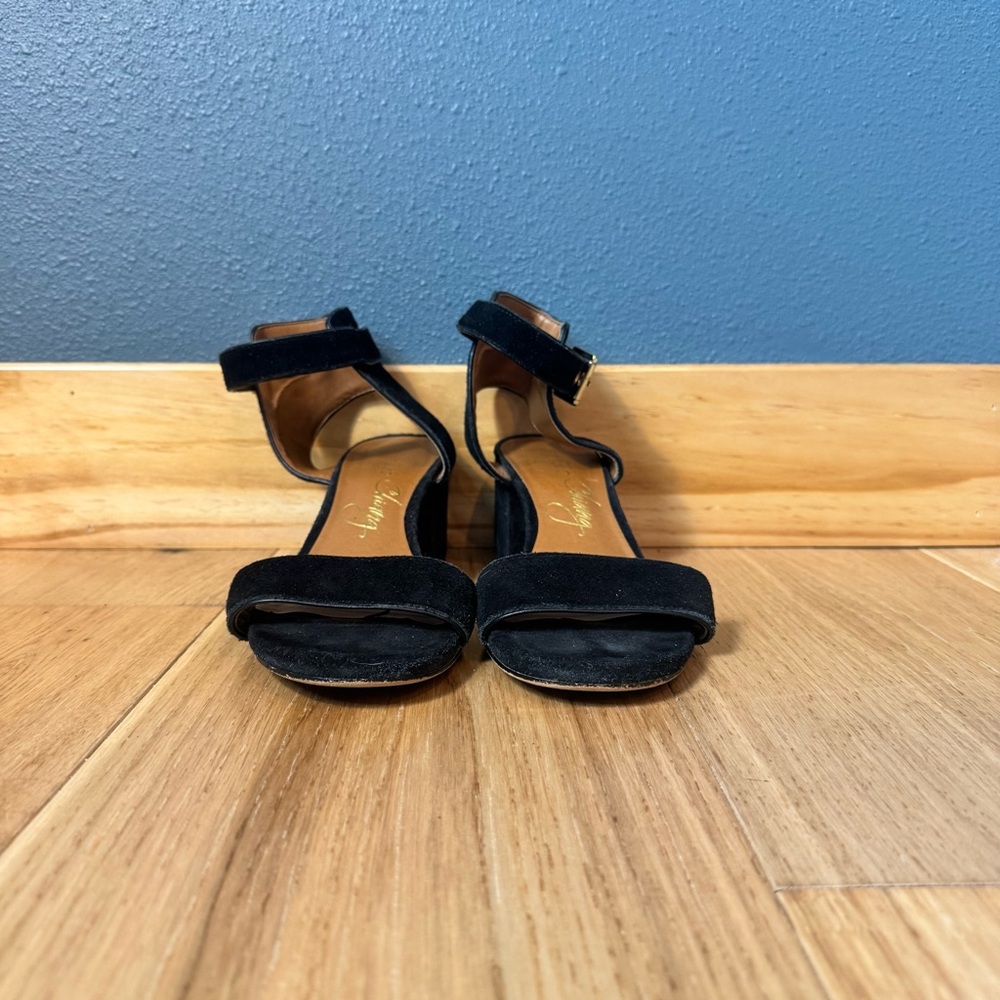 Arturo Chiang Hannan Black Block Heeled Sandals Size 8 - Picture 3 of 12